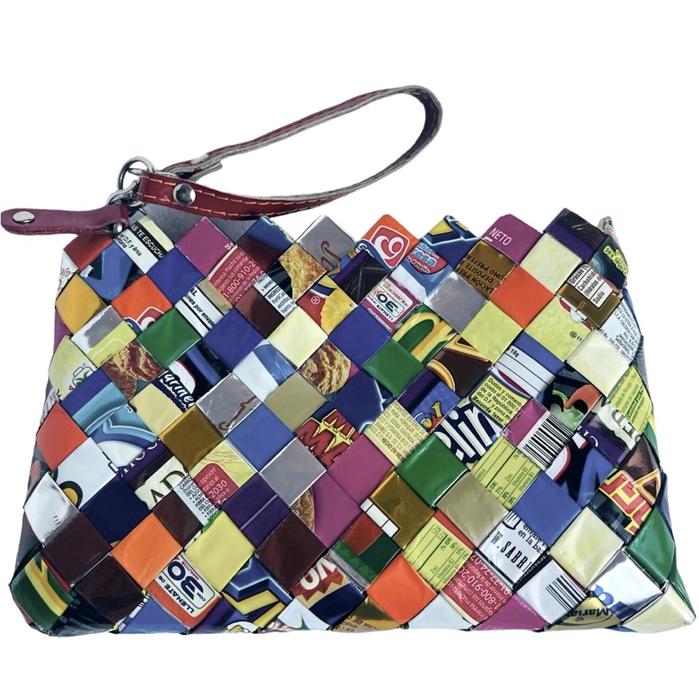🍭Nahui Ollin Recycled Candy Wrapper Wristlet